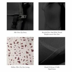 Vissla 7 Seas 6-5 Full Hooded Chest Zip Suit Våddragt