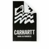 Carhartt WIP Wavy State Towel Håndklæde -BNA BOARDSHOP Salg carhartt wip wavy state towel black white 1