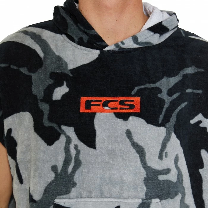 FCS Towel Poncho Grey Camo/Black 3 FCS Towel Poncho Grey Camo/Black