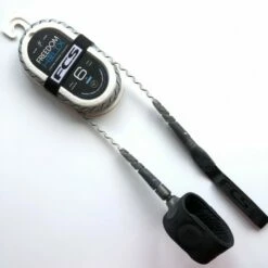 FCS 6’ Freedom Helix All Round Leash Natural/Black