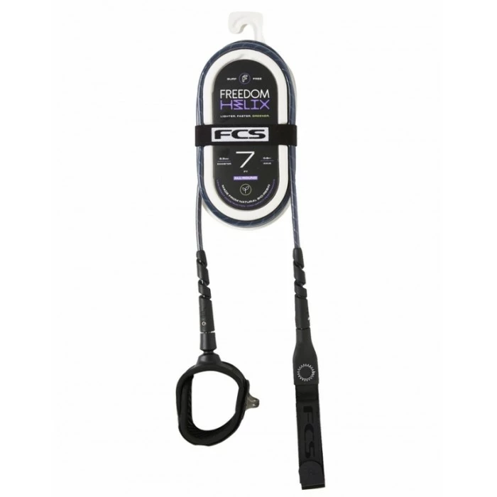 FCS 7’ Freedom Helix All Round Leash Natural/Black 4 FCS 7’ Freedom Helix All Round Leash Natural/Black - Billede 2