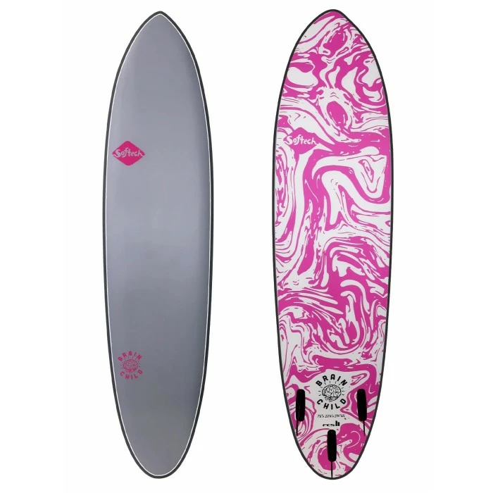 Softech Brainchild FCS II 7'6 Grey Surfbord 3 Softech Brainchild FCS II 7'6 Grey Surfbord