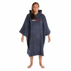 Dryrobe® Organic Cotton Towel Robe - Short Sleeve -BNA BOARDSHOP Salg towelling robe l navy female 194