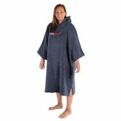 Dryrobe® Organic Cotton Towel Robe - Short Sleeve -BNA BOARDSHOP Salg towelling robe l navy female 198