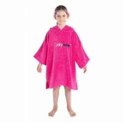 Dryrobe® KidsOrganic Cotton Towel Robe - Short Sleeve -BNA BOARDSHOP Salg towelling robe xs pink female 147