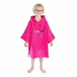 Dryrobe® KidsOrganic Cotton Towel Robe - Short Sleeve -BNA BOARDSHOP Salg towelling robe xs pink male 236