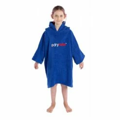 Dryrobe® Kids Organic Cotton Towel Robe - Short Sleeve -BNA BOARDSHOP Salg towelling robe xs royalblue female 140