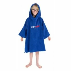 Dryrobe® Kids Organic Cotton Towel Robe - Short Sleeve -BNA BOARDSHOP Salg towelling robe xs royalblue male 229